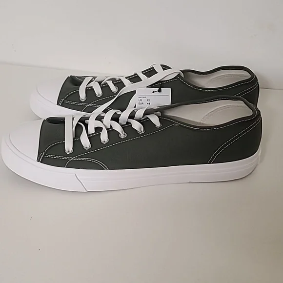 Brand new H&M Man's Essentials Canvas Sneakers Size 12 US. - Picture 3 of 6